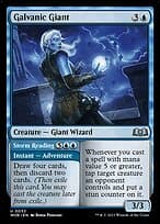 Galvanic Giant // Storm Reading — Wilds of Eldraine