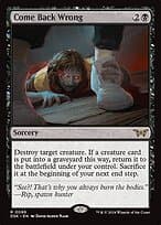 Come Back Wrong — Duskmourn: House of Horror